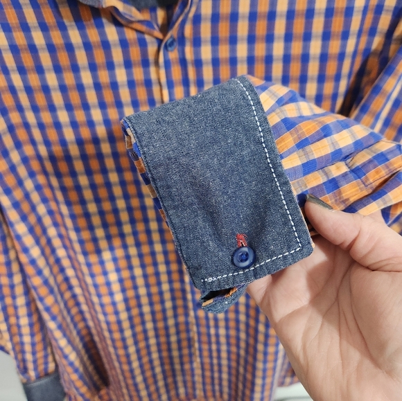 Mens EQ casual/dress shirt. Size medium - Picture 5 of 6